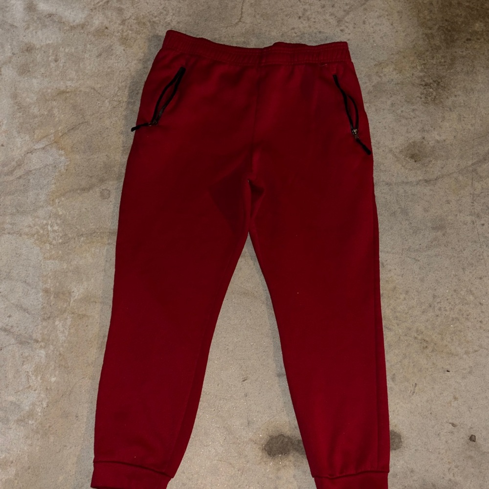 Kids Red Jogger Pants